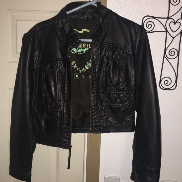 Jackets & Blazers - Faux leather jacket